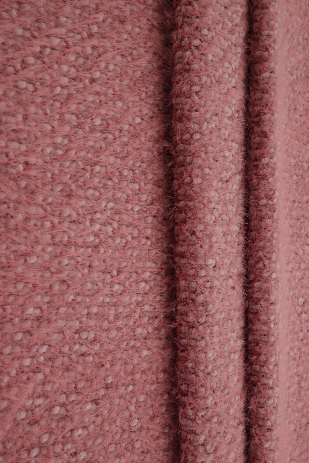 1 Yard Poly Nylon Chenille Feather Yarn Knit Fabric 245 GSM Plush Soft 64" Width