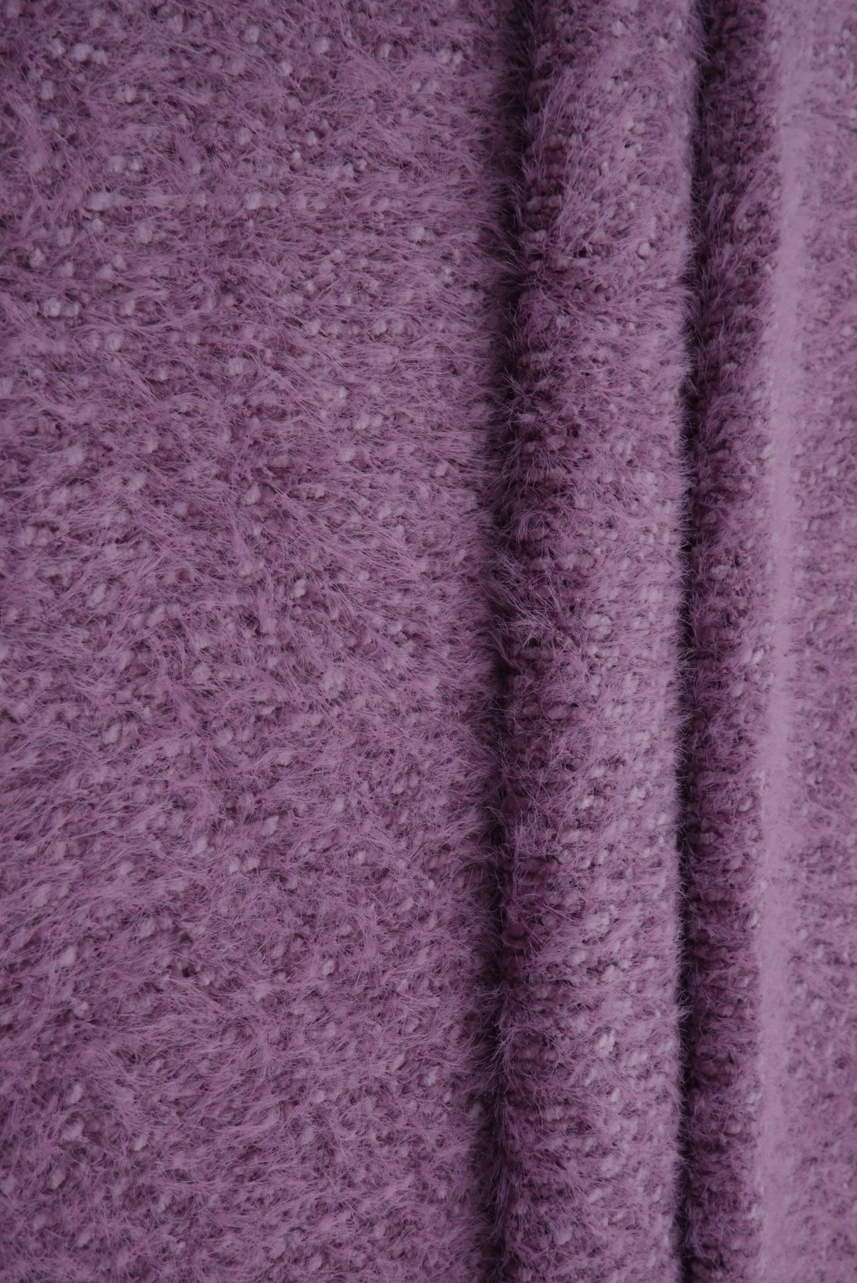 1 Yard Poly Nylon Chenille Feather Yarn Knit Fabric 245 GSM Plush Soft 64" Width