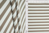 1 Yard Poly Spandex Cool Cotton 260 GSM Stripe Fleece Rib Knit Fabric Soft 52" Width