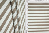 1 Yard Poly Spandex Cool Cotton 260 GSM Stripe Fleece Rib Knit Fabric Soft 52" Width