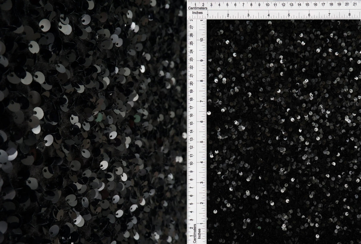 1 Yard Poly Spandex Velvet Sequin Fabric Soft Shiny Glamorous 52" Width