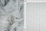1 Yard Polyester Metallic 55 GSM Pleat Trans Fabric Sheer Soft 57" Width