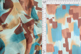 1 Yard Polyester Spandex 100 GSM Mesh Fabric, Digital Abstract Print, Soft Stretch 54" Width