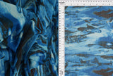 1 Yard Digital Abstract Mesh Knit Fabric, 54'' Wide Polyester Spandex Blend