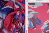 1 Yard Digital Floral Mesh Knit Fabric, 54'' Wide Polyester Spandex Blend