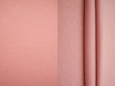 1 Yard Polyester Rayon Spandex 240 GSM Fleece Rib Solid Fabric Soft 66" Width