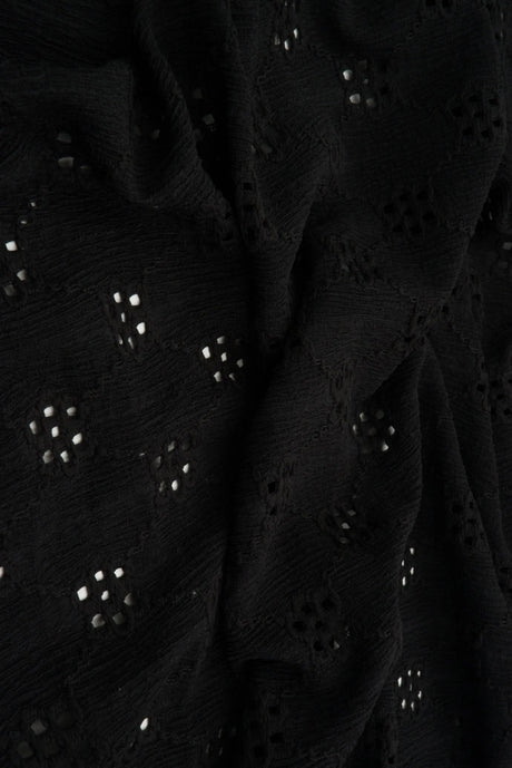 Geo Floral Lace Fabric 98% Polyester 2% Spandex Stretch Material 57/59 Inches Wide