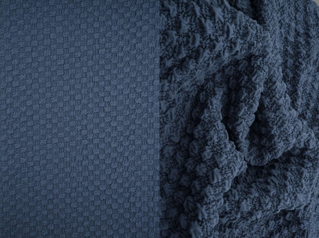 1 Yard Cauliflower Jacquard Knit Fabric, 59/60? Wide Polyester Spandex Blend