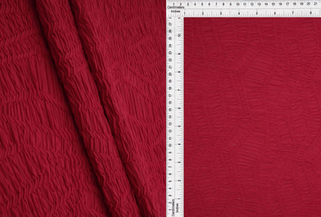 1 Yard Polyester Spandex 260 GSM Dusk Knit Jacquard Fabric Soft Textured 58/60" Width