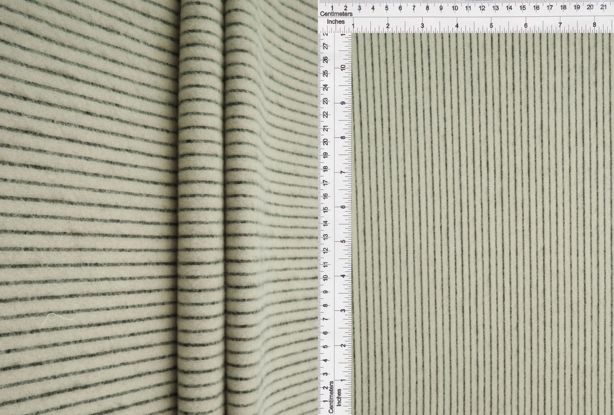 1 Yard Polyester Spandex 235 GSM Brushed Rib Fabric with Black Back Soft 58/60" Width