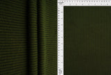 1 Yard Brushed Rib Knit Fabric with Black Backing, 58/60'' Wide Polyester Spandex Blend