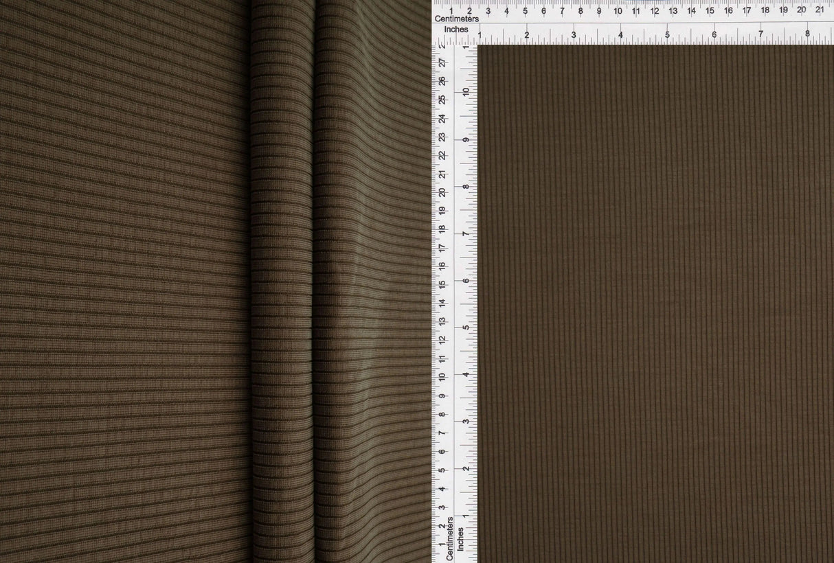 54" Cupro Modal Double Knit Rib Fabric Rayon Poly Spandex Blend 260 GSM by Yard