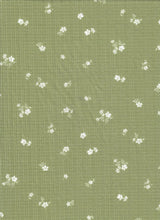 1 Yard Polyester Rayon Spandex Pointelle Ditsy Rib Print Fabric 58/60" Width