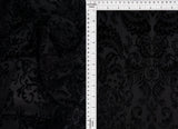 1 Yard Polyester Nylon Spandex 200 GSM Velvet Burnout Damask Wallpaper Fabric 58/60" Width