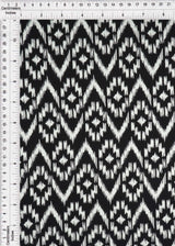 1 Yard Brushed DTY Tribal Print Knit Fabric 170 GSM, 58/60? Wide Polyester Spandex Blend