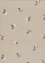 1 Yard Polyester Rayon Spandex 190 GSM Pointelle Ditsy Rib Print Fabric Soft 58/60" Width