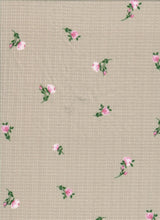 1 Yard Pointelle Ditsy Rib Knit Fabric, 58/60'' Wide Polyester Rayon Spandex Blend