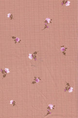 1 Yard Pointelle Ditsy Rib Knit Fabric, 58/60'' Wide Polyester Rayon Spandex Blend