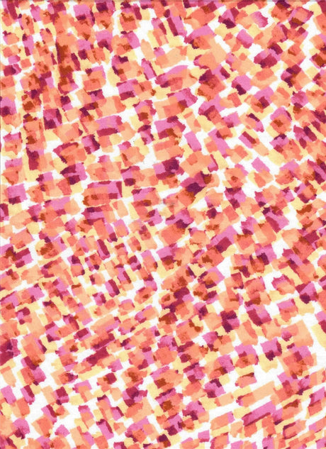 1 Yard Polyester Spandex 170 GSM DTY Brushed Abstract Digital Print Fabric Soft 58/60" Width