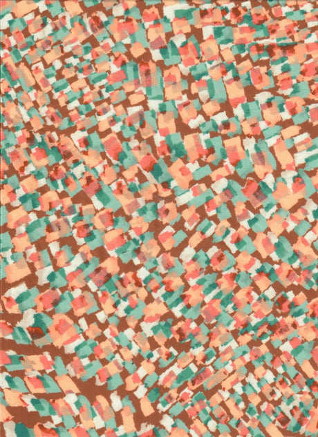 1 Yard Polyester Spandex 170 GSM DTY Brushed Abstract Digital Print Fabric Soft 58/60" Width