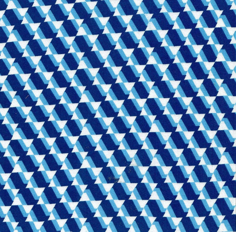 1 Yard Geometric Print DTY Brushed Knit Fabric Soft Stretch 58/60 Inches Wide