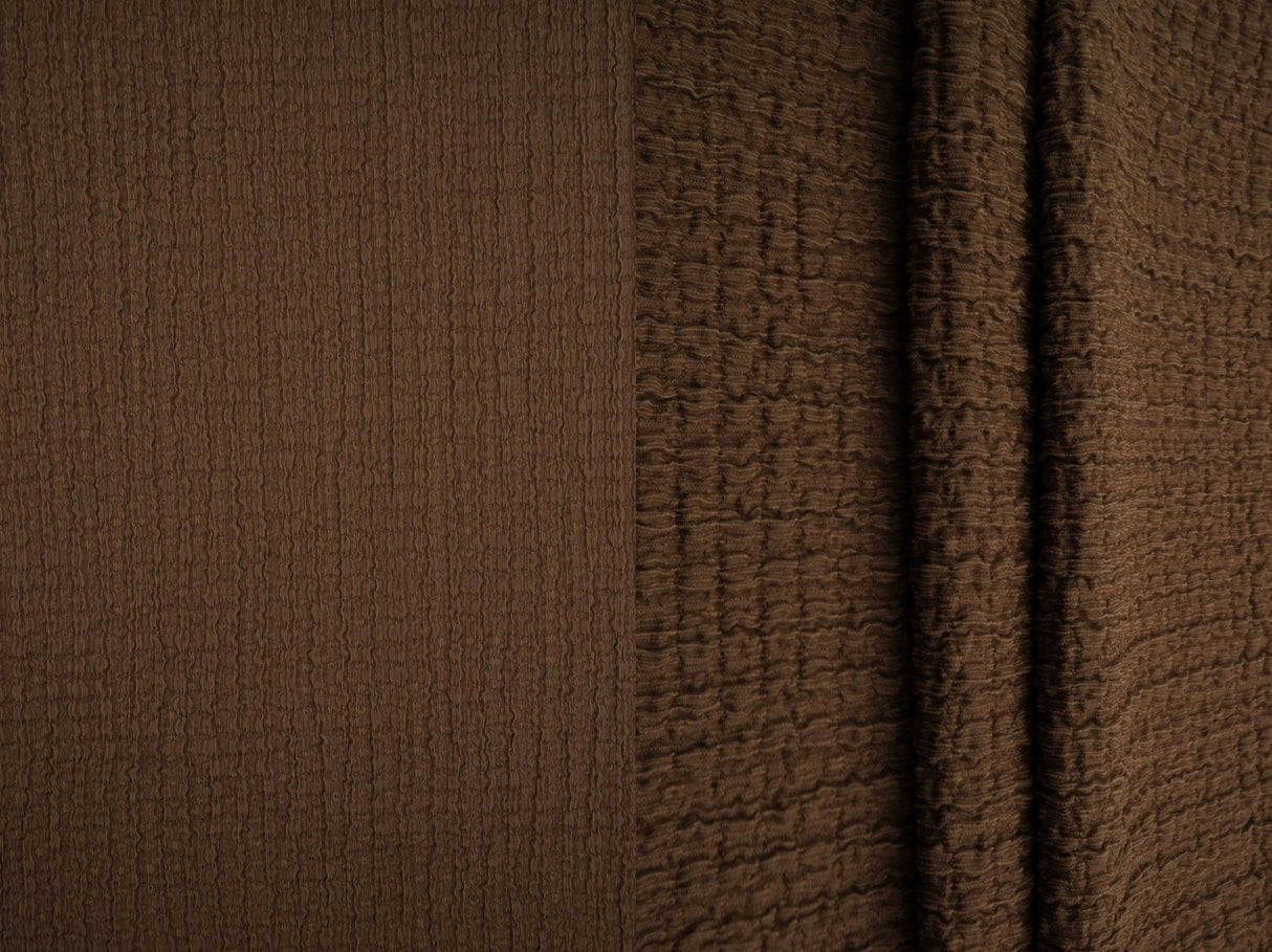 Waffle Crepe Woven Fabric, Stretch Textured Home Decor Material 58/59" Wide