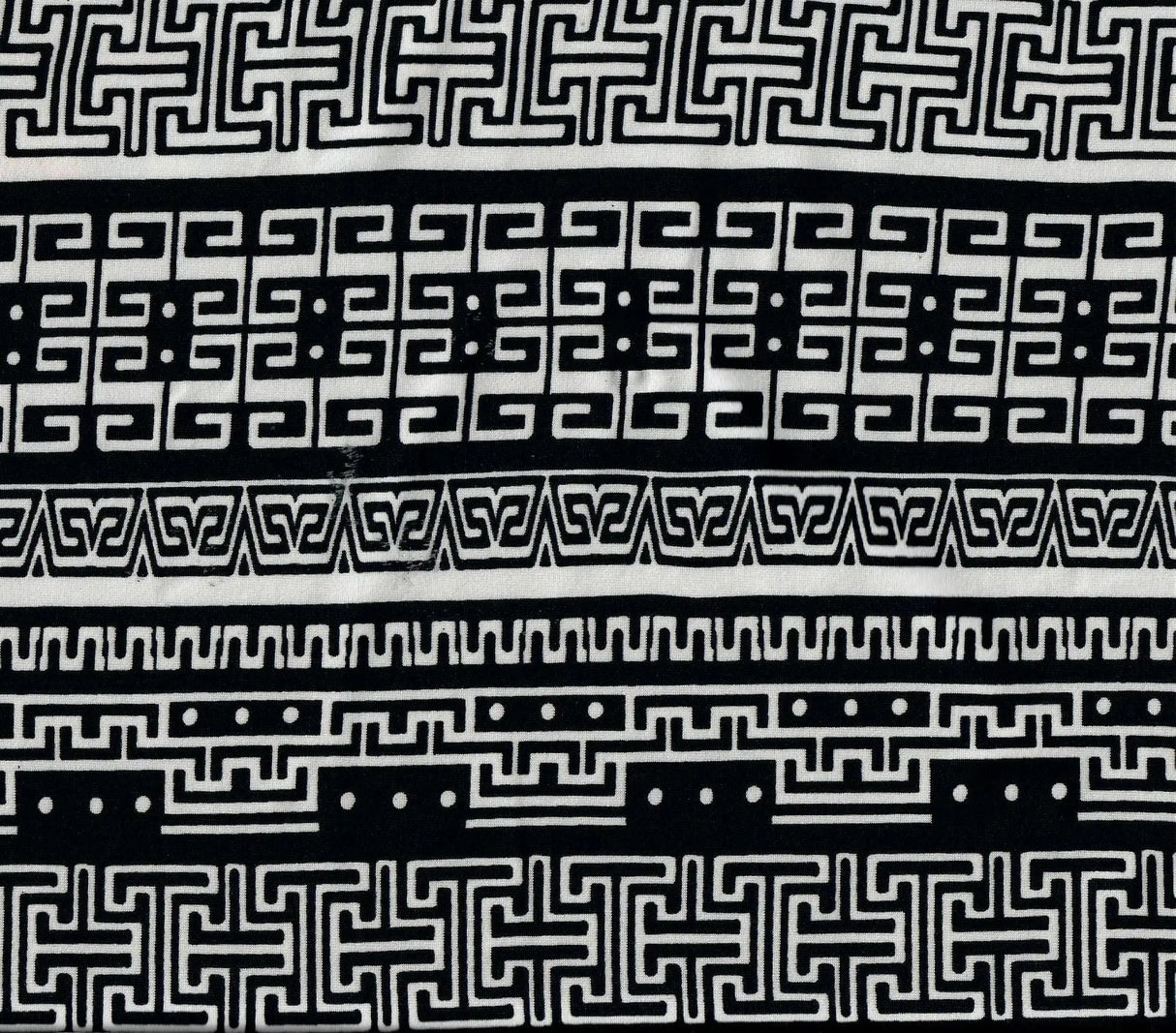 1 Yard Lightweight DTY Geometric Print Knit Fabric 58/60 Inches Wide