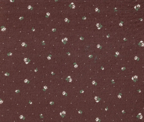 1 Yard Cotton-Style Ditsy Pointelle Print Knit Fabric, 61/63'' Wide Polyester Spandex Blend