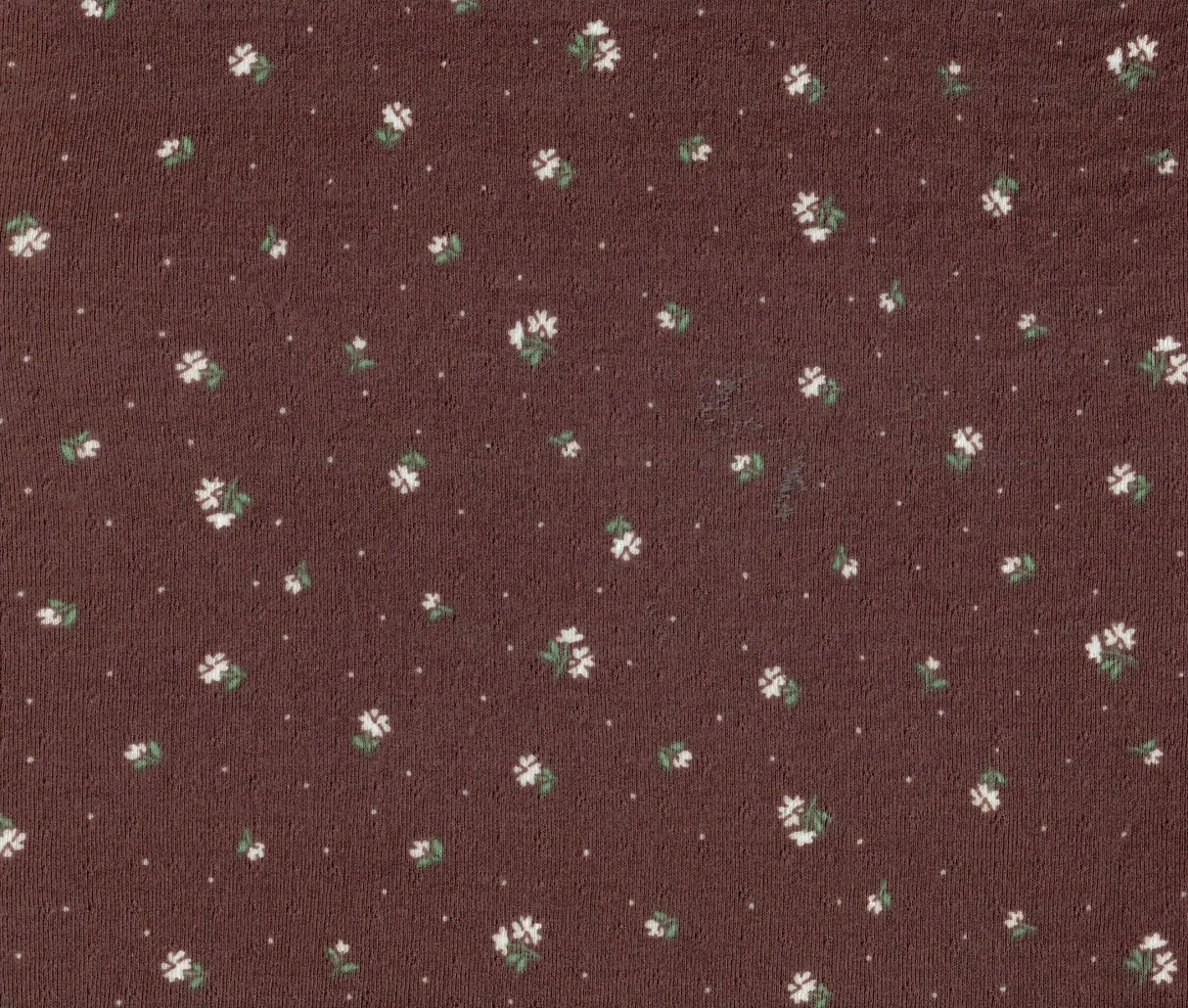 1 Yard Ditsy Pointelle Print Knit Fabric, Cotton Style Stretch 61/63 Inches Wide