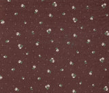 1 Yard Ditsy Pointelle Print Knit Fabric, Cotton Style Stretch 61/63 Inches Wide