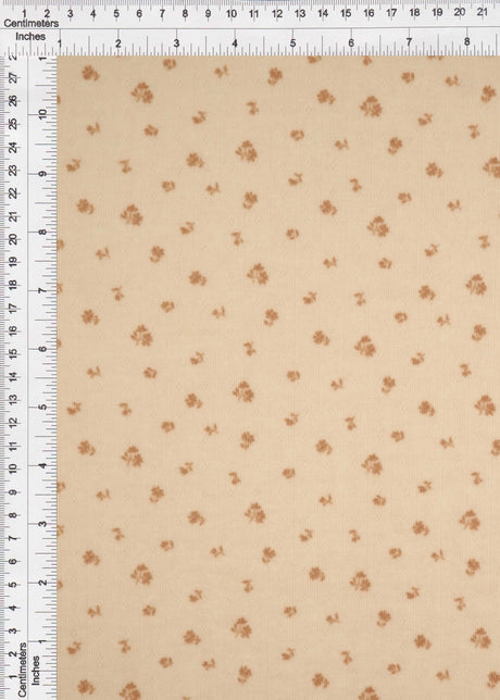 1 Yard Cotton-Style Ditsy Pointelle Print Knit Fabric, 61/63'' Wide Polyester Spandex Blend