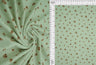 1 Yard Small Flower Ditsy Pointelle Knit Fabric, Cotton Style Stretch 61/63 Inches Wide
