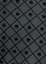 1 Yard Bow Tie Conversational Flocking Mesh Fabric, 56/57? Wide Polyester Spandex Blend