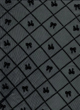 1 Yard Bow Tie Conversational Flocking Mesh Fabric, 56/57? Wide Polyester Spandex Blend