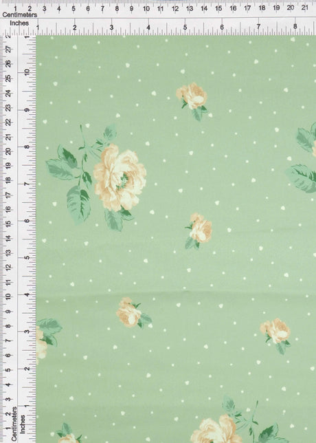 1 Yard CEY Floral Geo Digital Print Fabric, 58/59? Wide 100% Polyester