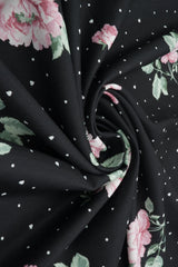 1 Yard Floral Geo Digital Print Poly Cey Fabric, 58/59? Wide 100% Polyester