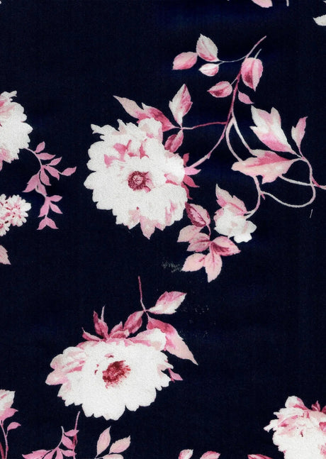 1 Yard Floral CEY Airflow Print Fabric, 58/59? Wide 100% Polyester