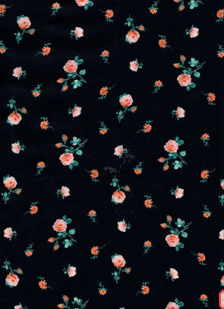 1 Yard Printed Cey Fabric, 58/59? Wide 100% Polyester