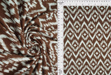 Tribal Boho Print Fabric DTY Brushed Knit 58/60" Wide Soft Stretch Material