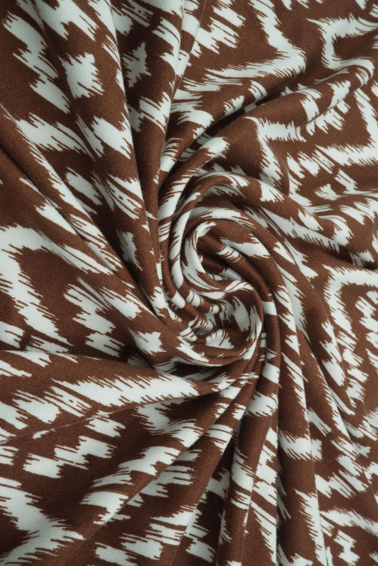 Tribal Boho Print Fabric DTY Brushed Knit 58/60" Wide Soft Stretch Material