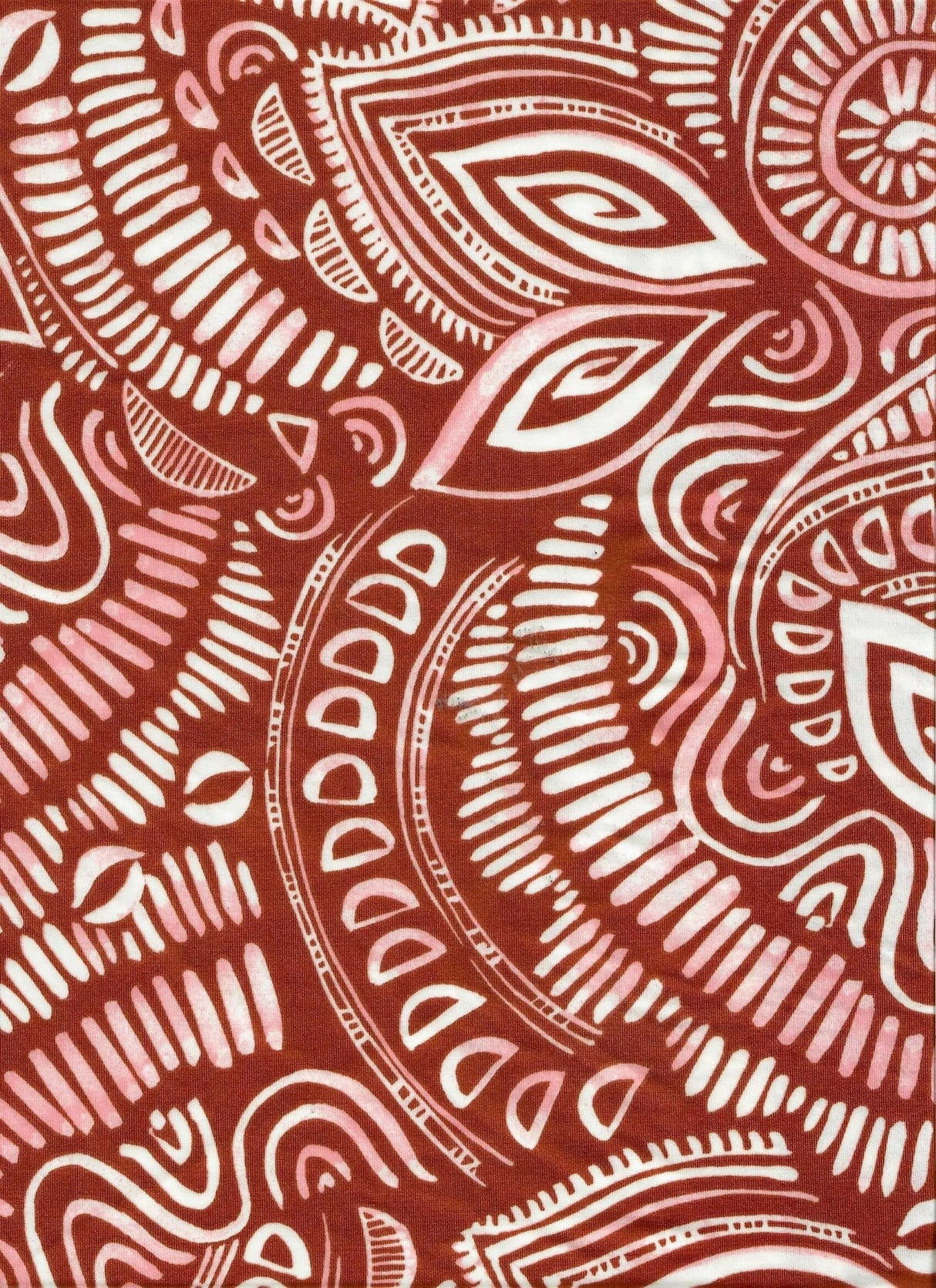 1 Yard Polyester Spandex 190 GSM DTY Tribal Boho Print Fabric Soft 58/60" Width