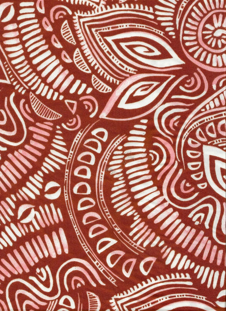 1 Yard Polyester Spandex 190 GSM DTY Tribal Boho Print Fabric Soft 58/60" Width