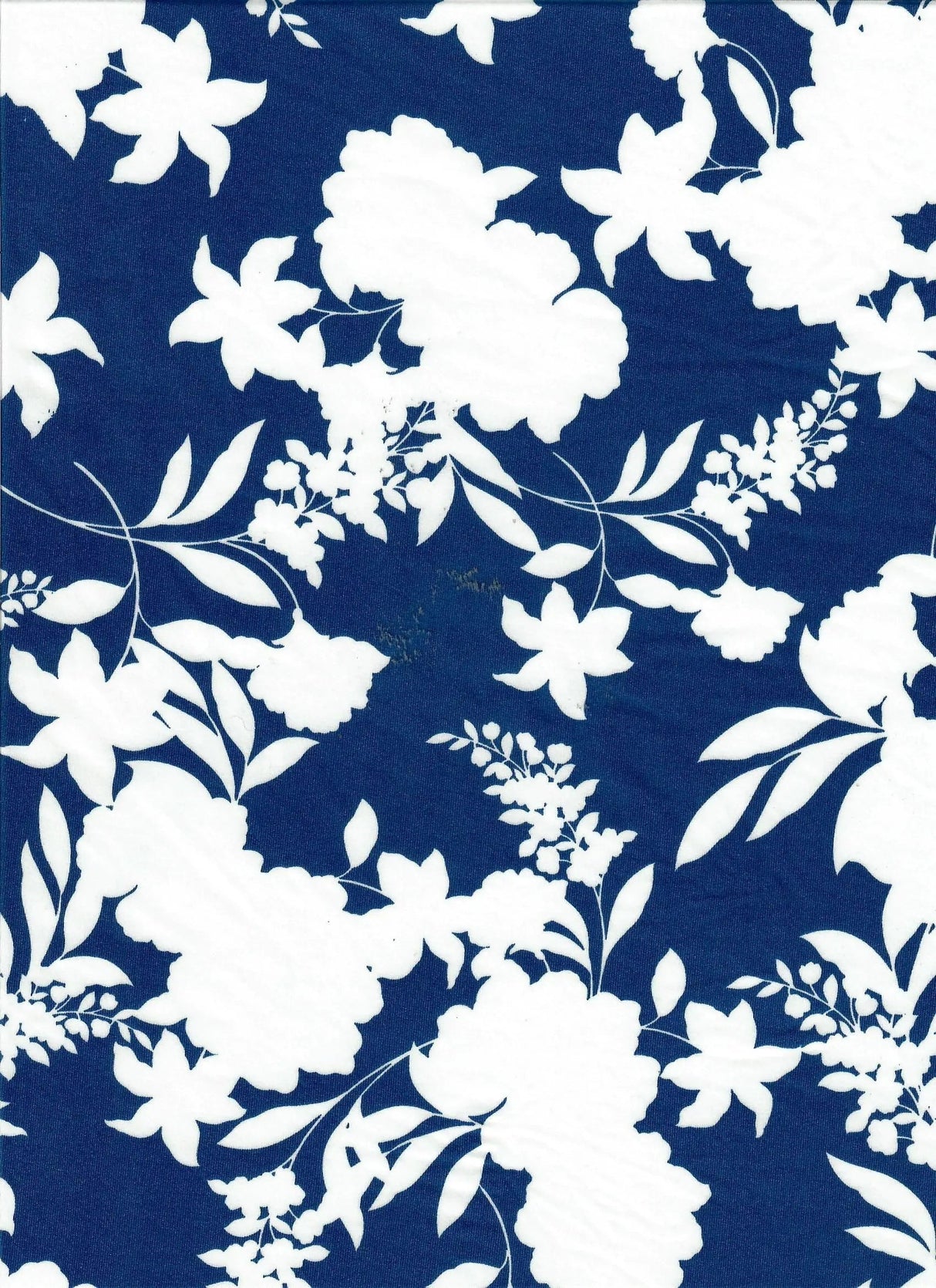 1 Yard DTY Floral Print Fabric 190 GSM Polyester Spandex Blend 58/60" Width