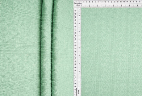 1 Yard Two-Tone Braid Jacquard Solid Fabric 200 GSM Rayon Nylon Poly Blend 58/59" Width