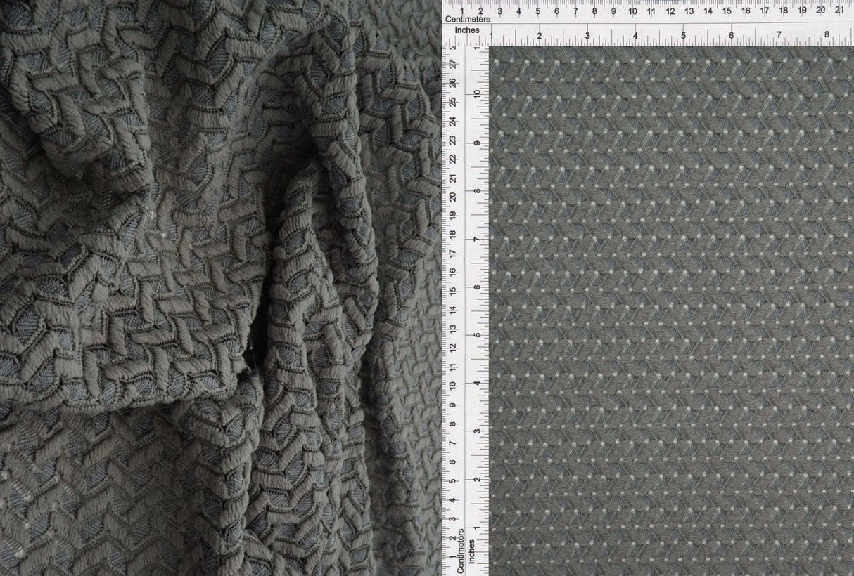 1 Yard Crochet Lace Fabric, 58/60'' Wide Polyester Spandex Blend