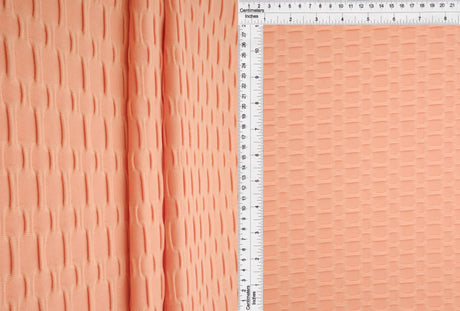 1 Yard Honeycomb Knit Solid Stretch Jacquard Fabric 58/60 Inch Wide