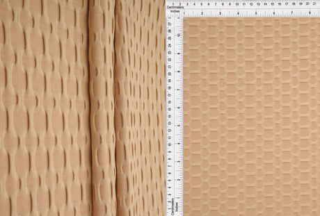 1 Yard Polyester Spandex Honeycomb Knit Solid Fabric 58/60" Width