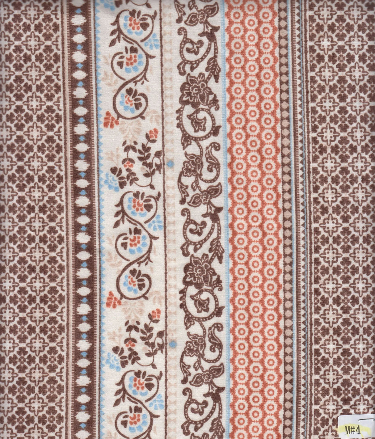 1 Yard Soft Stretch DTY Brushed Boho Stripe Knit Fabric 58/60 Inches Wide