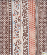 1 Yard Soft Stretch DTY Brushed Boho Stripe Knit Fabric 58/60 Inches Wide