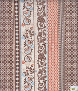 1 Yard Boho Stripe DTY Knit Fabric Soft Brushed Stretch Polyester Spandex 58/60 Inch Wide